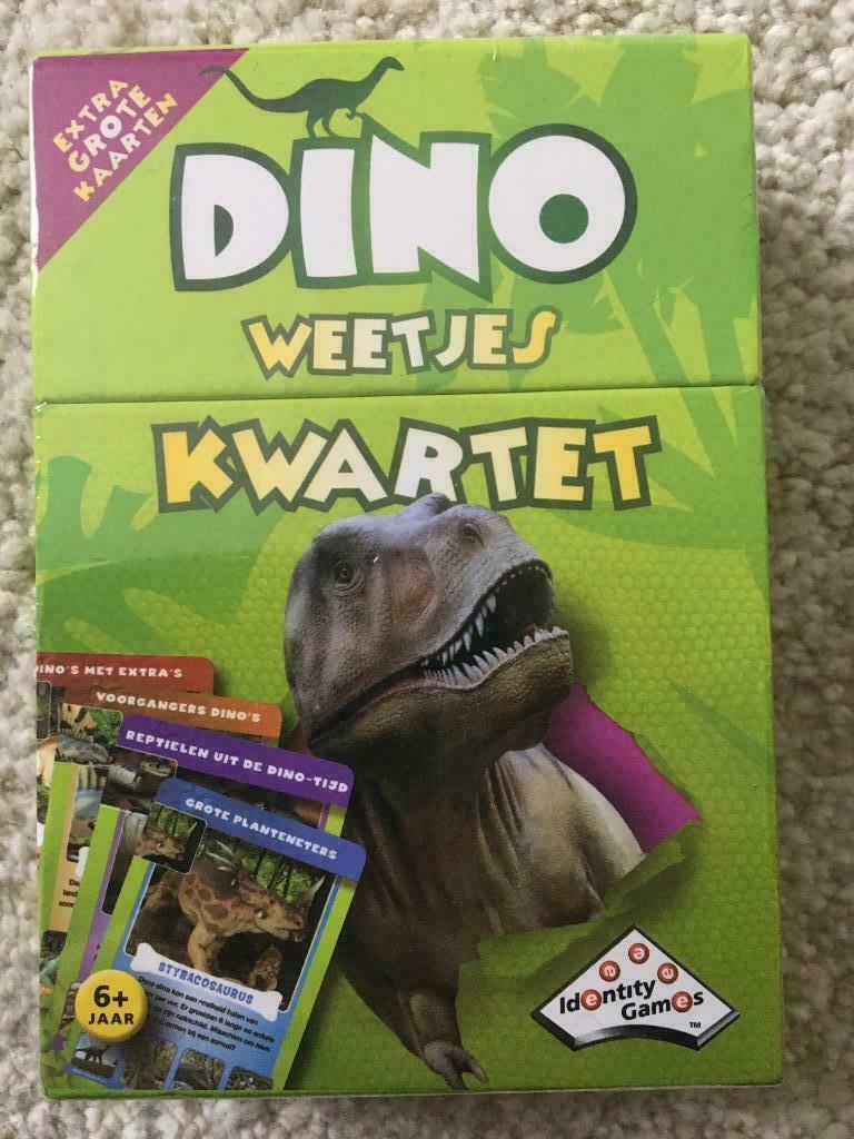 Dino kwartet spel (nieuw in folie), Hobby en Vrije tijd, Een of twee spelers, Ophalen of Verzenden, Nieuw