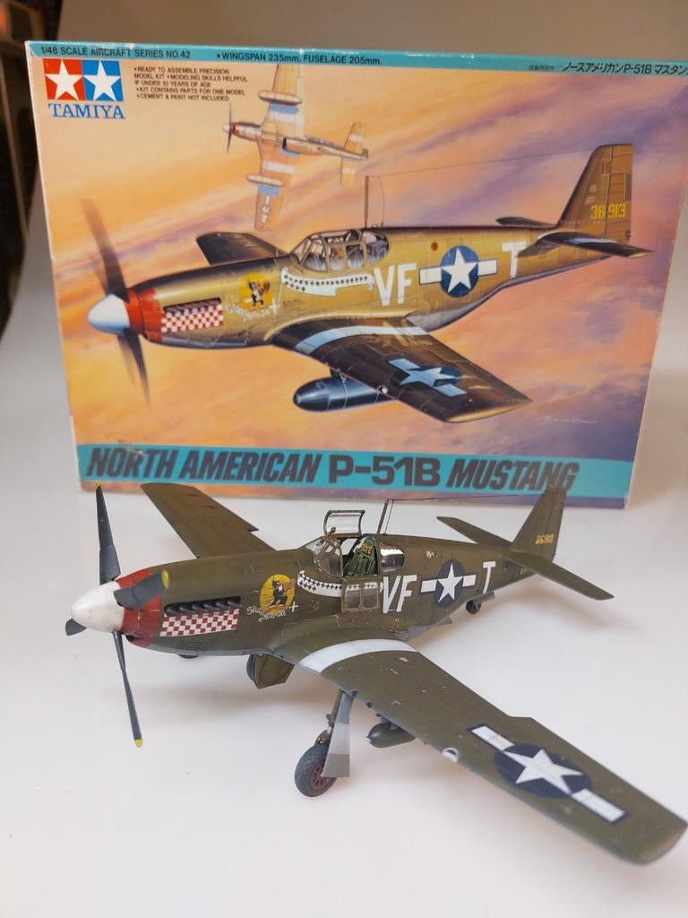 Tamiya  P-51B  Mustang   1/48, Enlèvement ou Envoi, Comme neuf
