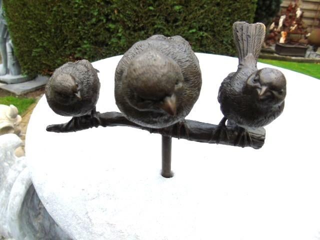 oiseau sur une branche 3 en bronze signé, Enlèvement ou Envoi, Bronze