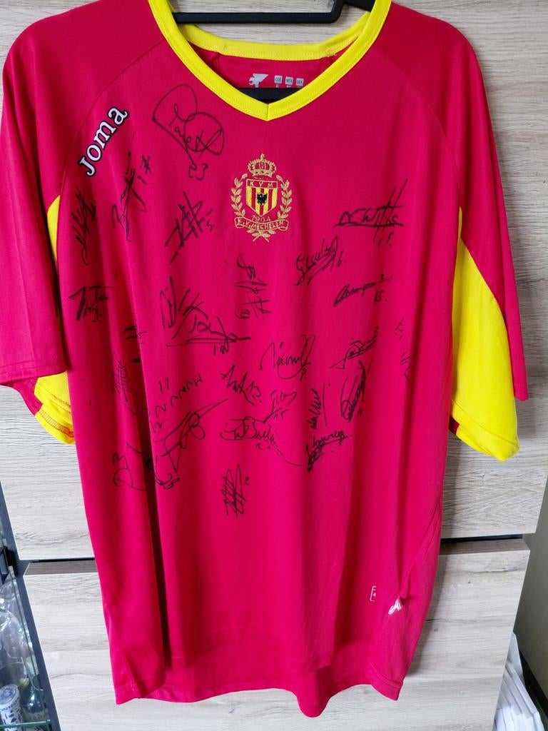Kv mechelen fanshirts getekend door de ploeg, Sport en Fitness, Ophalen of Verzenden