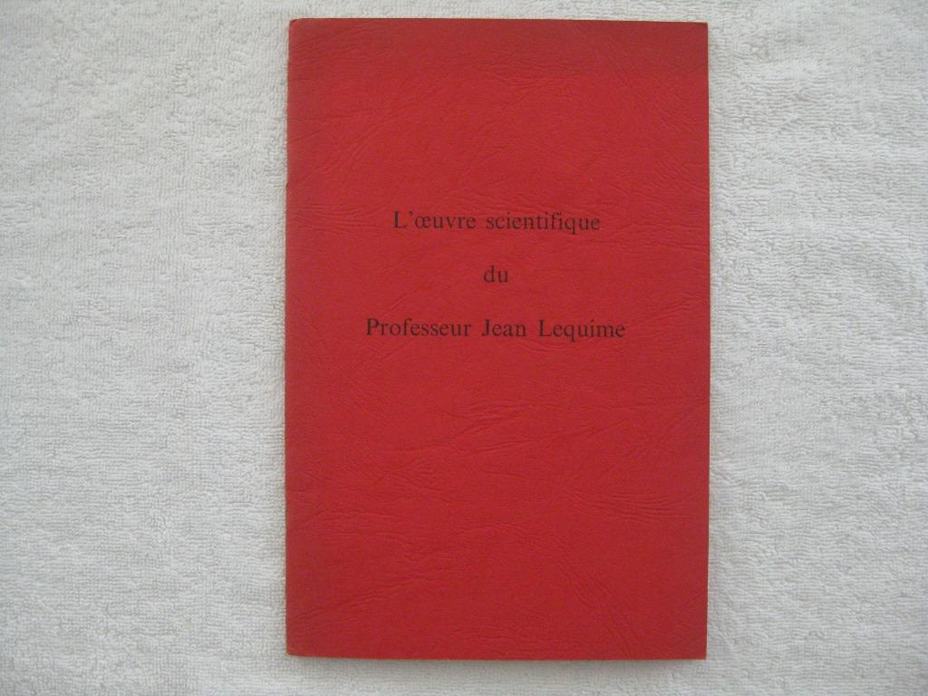 ULB et Médecine – Jean Lequime – dédicacé - 1989, Enlèvement ou Envoi, Utilisé