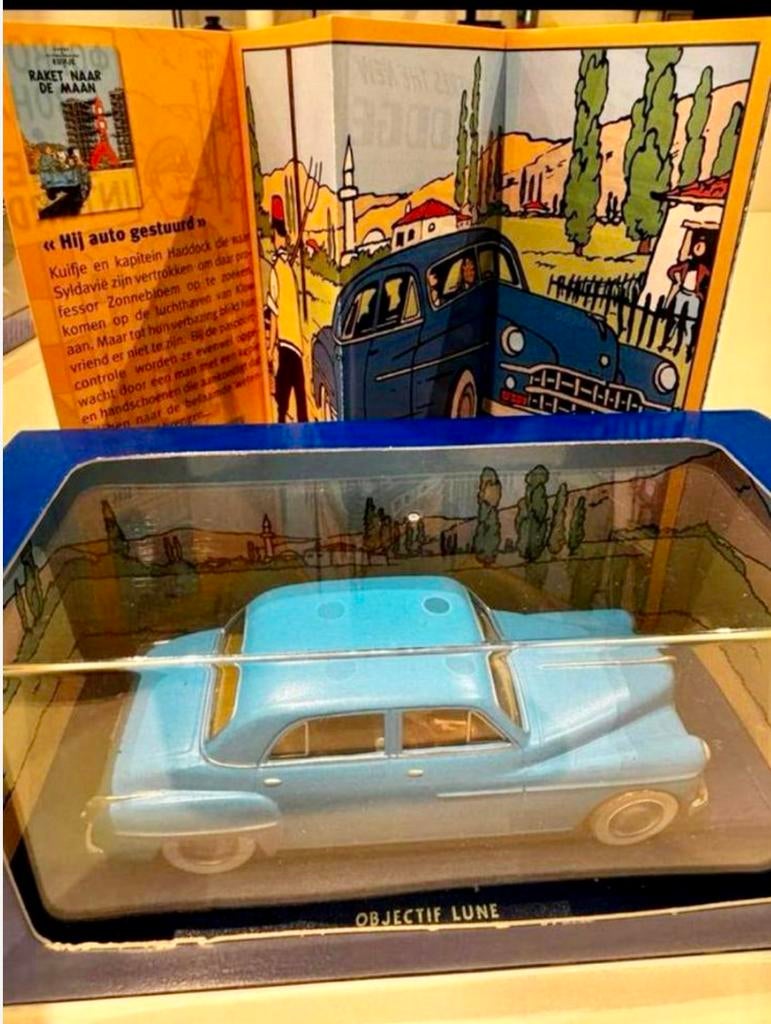 Kuifje auto 1/43 de dodge coronet uit raket naar de maan, Ophalen of Verzenden, Kuifje, Zo goed als nieuw