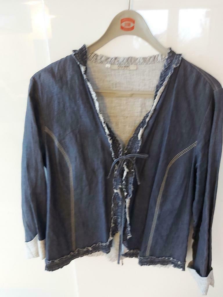 Veste légère couleur jeans, Taille 42/44 (L), Enlèvement ou Envoi, Comme neuf, Bleu