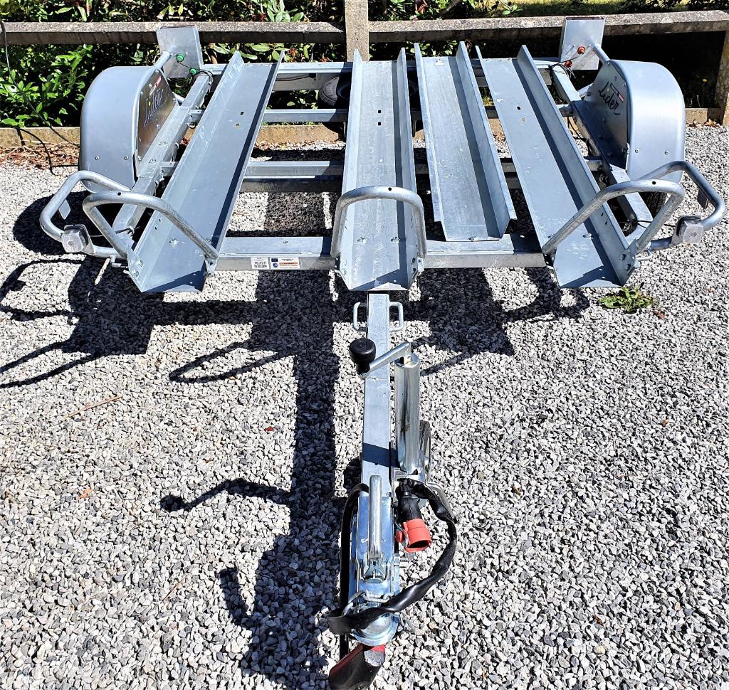 Location remorque moto 3 rails, Ophalen, Gebruikt