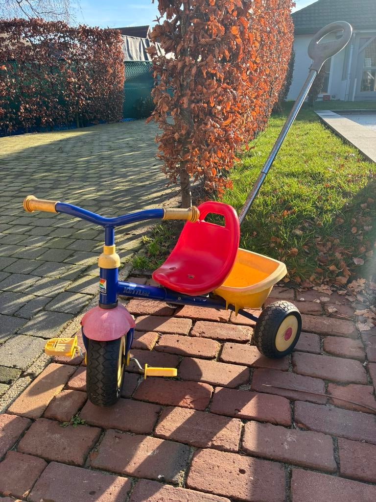 Driewieler met duwstang, Fietsen en Brommers, Ophalen, Gebruikt
