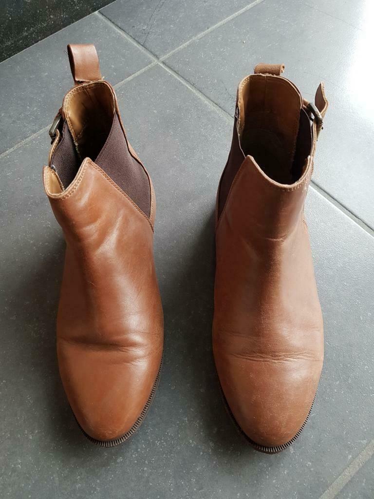 bruine laarsjes - maat 39, Kleding | Dames, Ophalen, Bruin, Lage of Enkellaarzen, Zo goed als nieuw