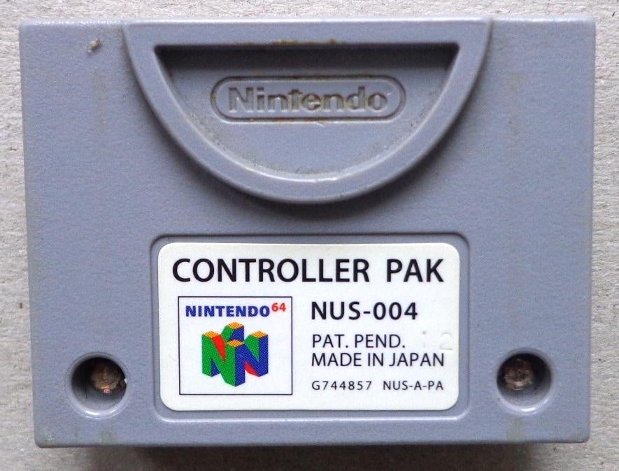 Origineel Controller / Memory pak voor de Nintendo 64, Enlèvement ou Envoi, Utilisé
