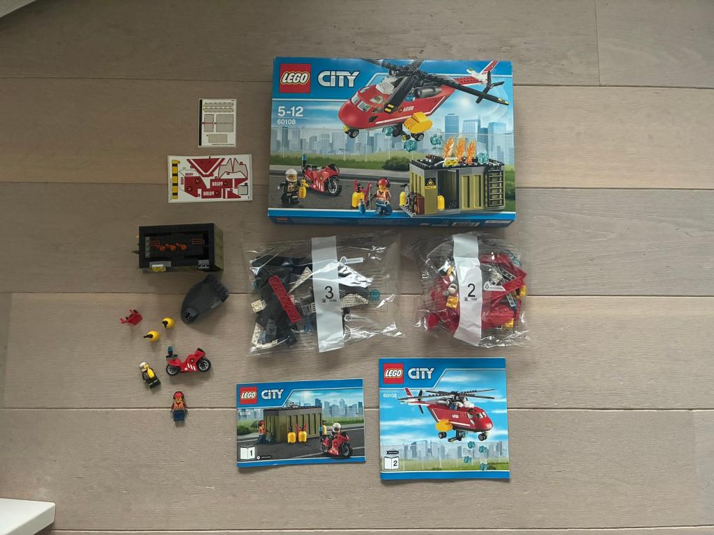 Lego City 60108 Brandweer inzetgroep (5-12 jaar), Ophalen of Verzenden, Zo goed als nieuw, Complete set, Lego