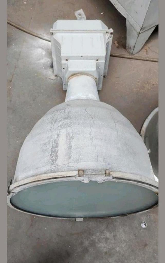 grote industriele hanglamp magazijn lamp vintage industrie, Huis en Inrichting, Lampen | Hanglampen, Ophalen, Gebruikt