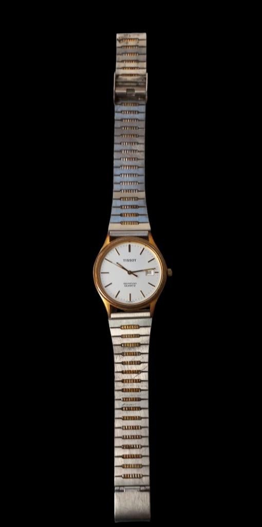 Tissot seastar Quartz vintage herenhorloge, Montre-bracelet, Enlèvement ou Envoi, Tissot seastar Quartz, Acier