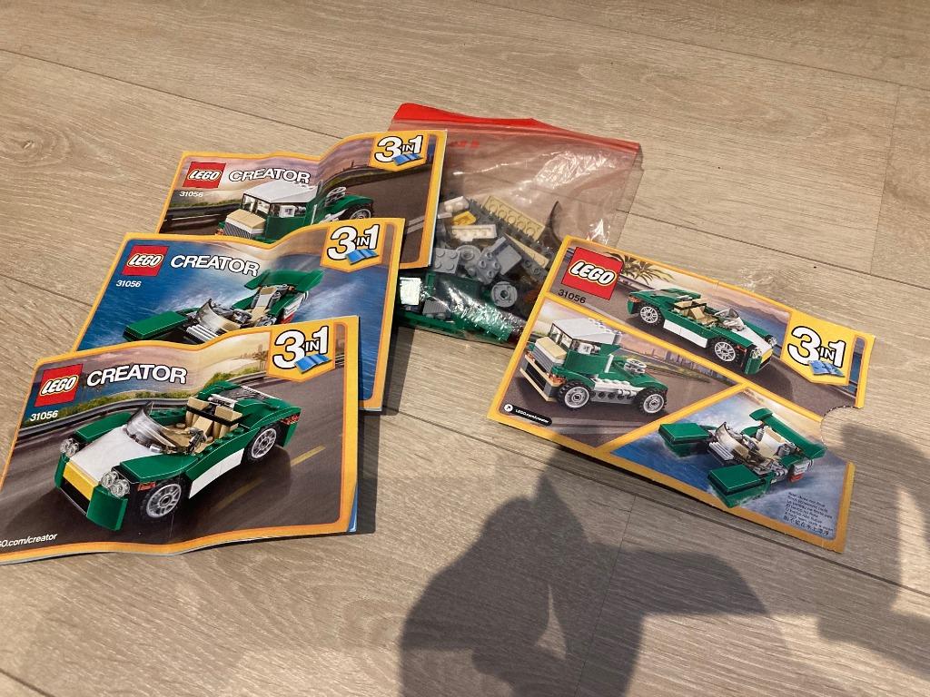 Lego Creator 3 en 1 - La décapotable verte, Enlèvement ou Envoi, Comme neuf, Ensemble complet, Lego