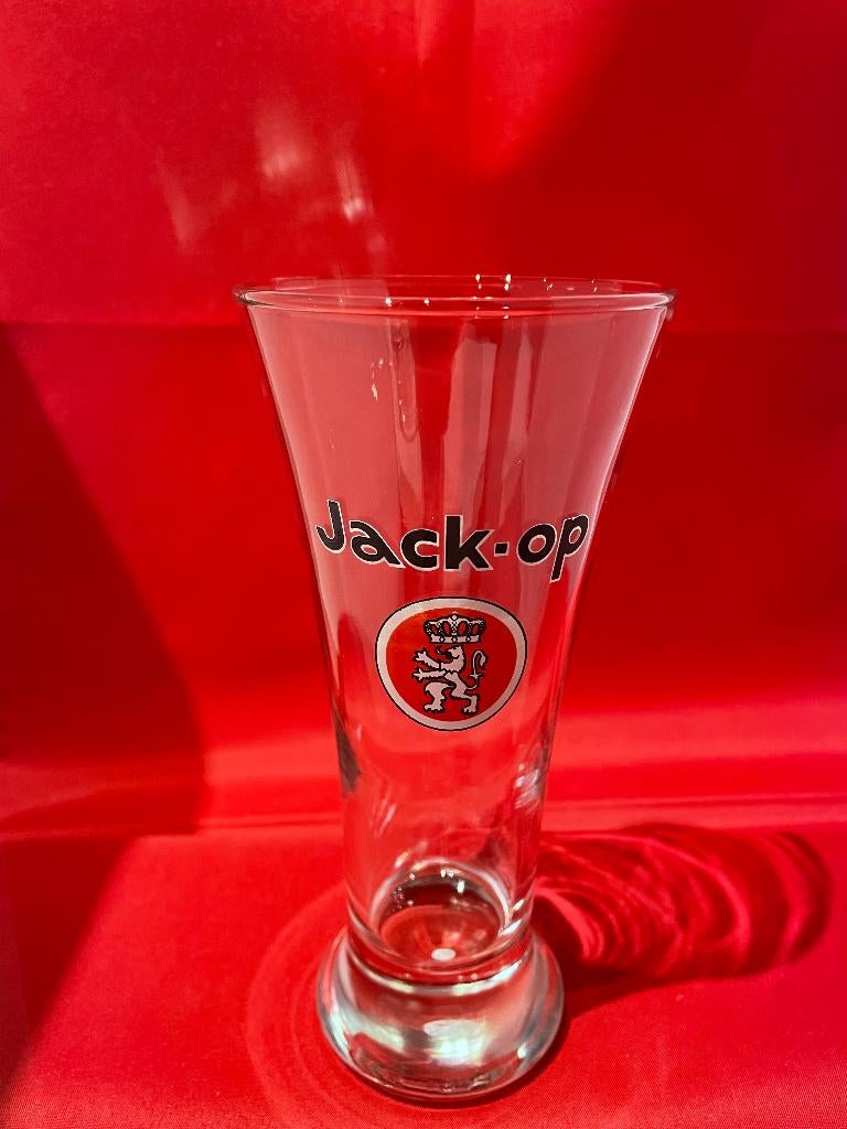 bierglas Jack-Op, Verzamelen, Ophalen of Verzenden, Gebruikt, Bierglas