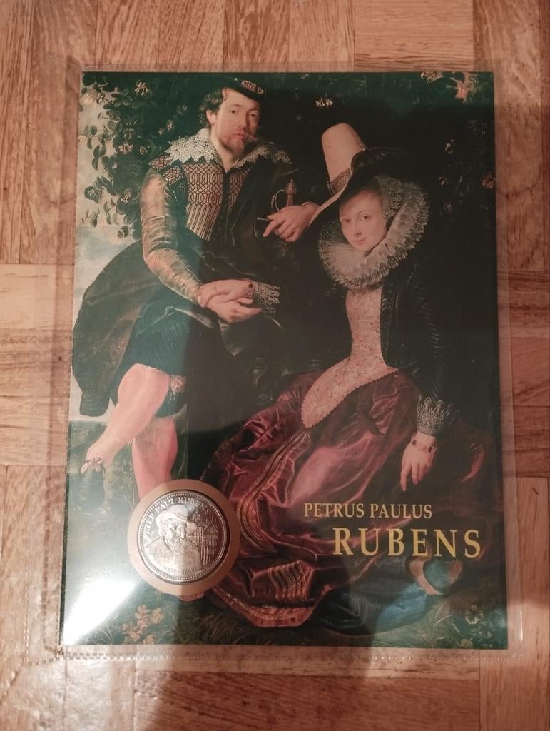 Een grote kaart van Rubens met sterling zilveren munt erin, Ophalen