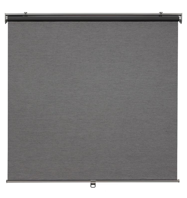 IKEA SKOGSKLÖVER Rolgordijn, grijs, lichtdoorlatend, Ophalen, Nieuw