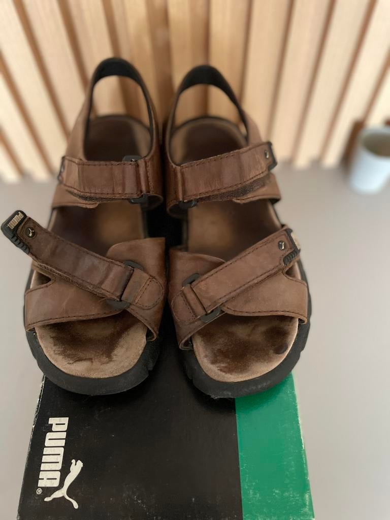 Heren sandalen merk Puma maat 40, Sandalen, Puma, Bruin, Ophalen of Verzenden
