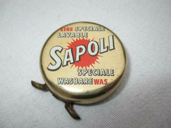 Sapoli speciale was oude blikken doos tin box, Verzamelen, Verzenden, Gebruikt
