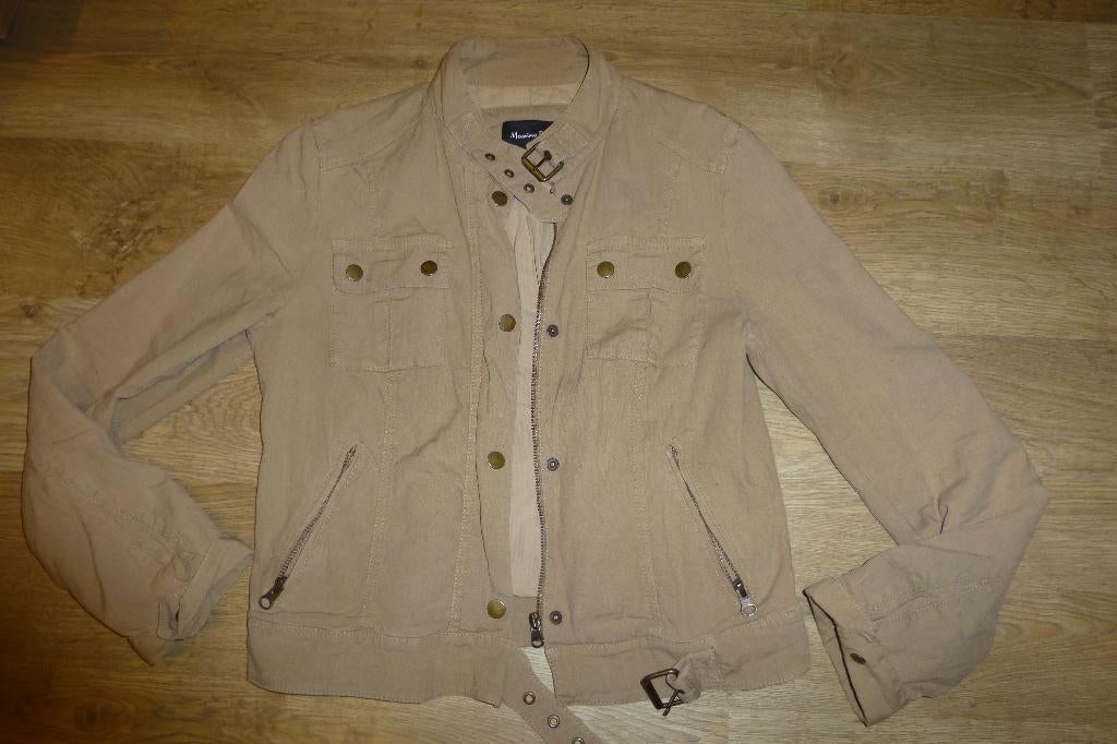 beige jas Massimo Dutti maat Medium of 38, Kleding | Dames, Massimo Dutti, Beige, Ophalen of Verzenden, Zo goed als nieuw