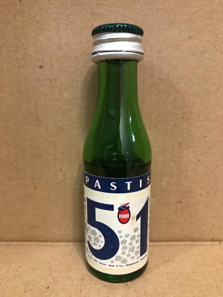 Pastis - 51 - Pernod - Liqueur d'anis - Mignonnette d'alcool, Collections, Enlèvement ou Envoi, France, Autres types