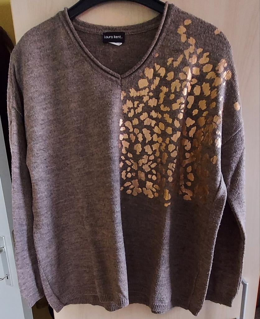 Pull dame brun 48 50, Ophalen of Verzenden, Bruin