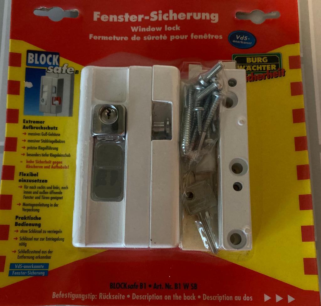 Burgwachter " Block Safe" wit art. nr:B1 wSB/ nieuw, Ophalen of Verzenden, Nieuw, Overige materialen, Slot