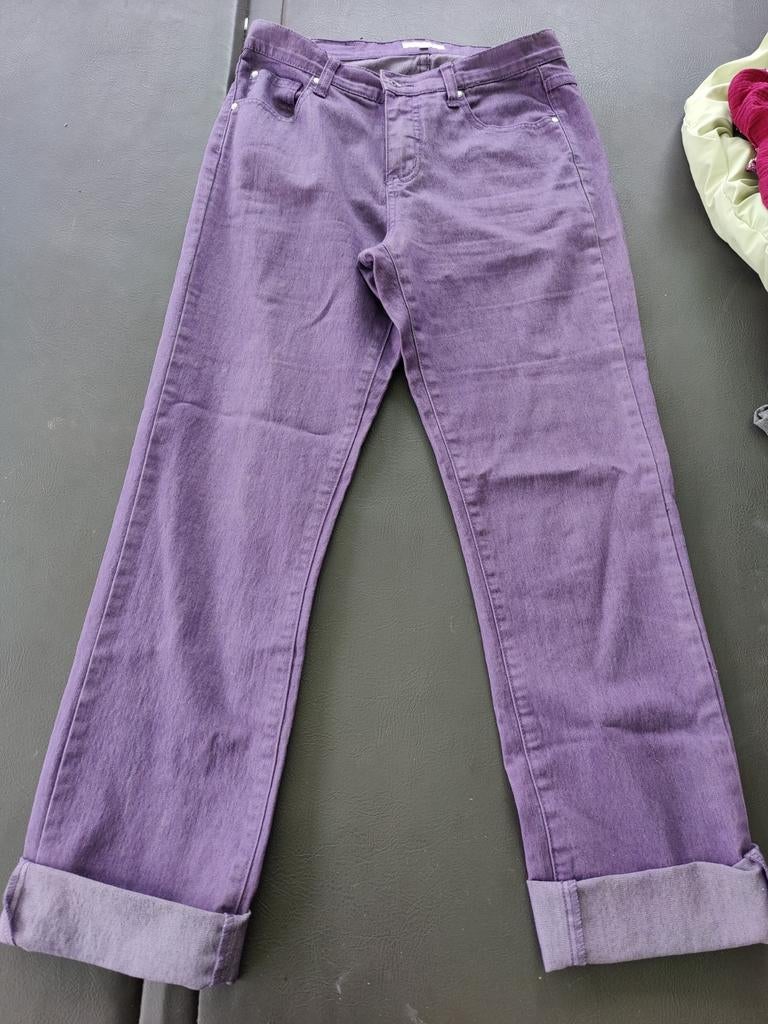 Paarse broek maat 38, Ophalen of Verzenden