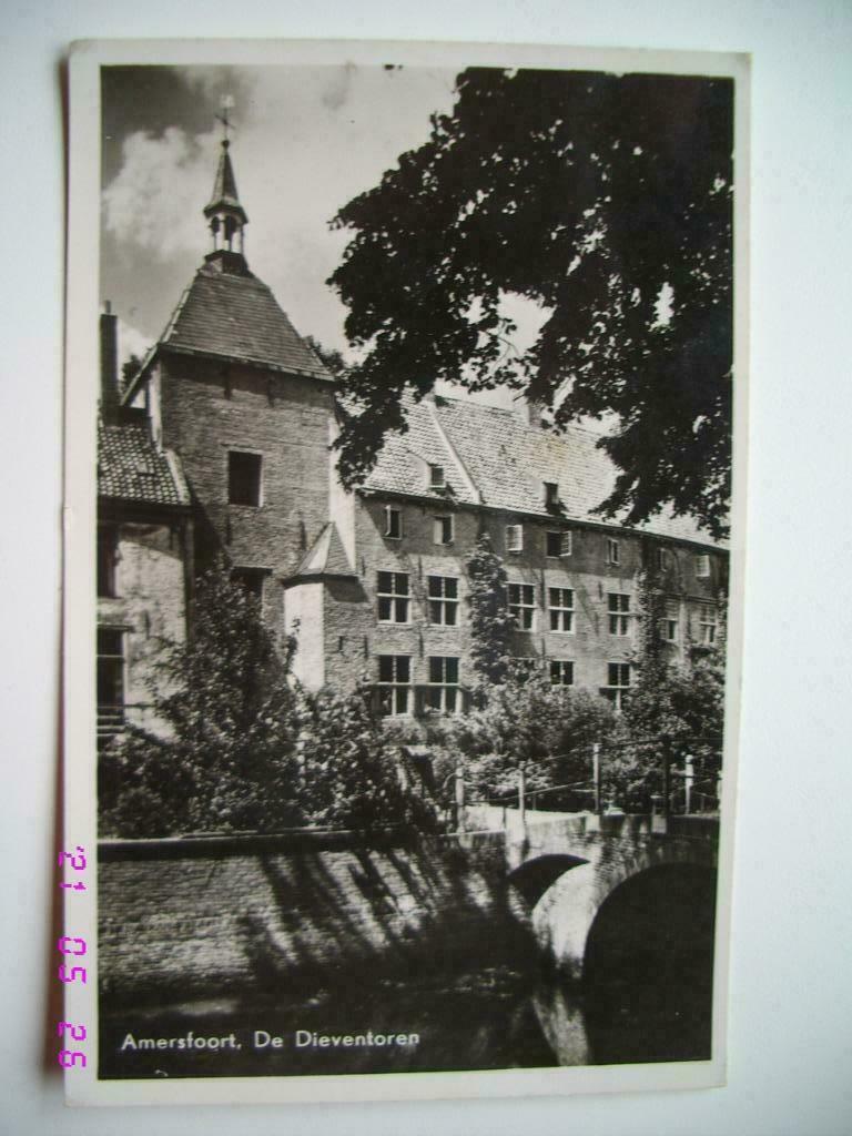 Postkaart - Amersfoort - De Dieventoren 1952, Collections, Cartes postales | Pays-Bas, Envoi, 1940 à 1960, Affranchie, Utrecht