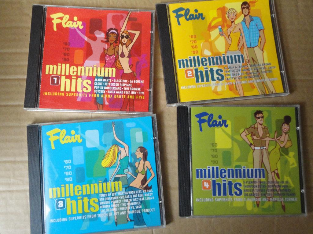 4 CD'S  MILLENNIUM HITS  SAMEN  2 EURO  >>> Zie nota, Enlèvement ou Envoi, Pop