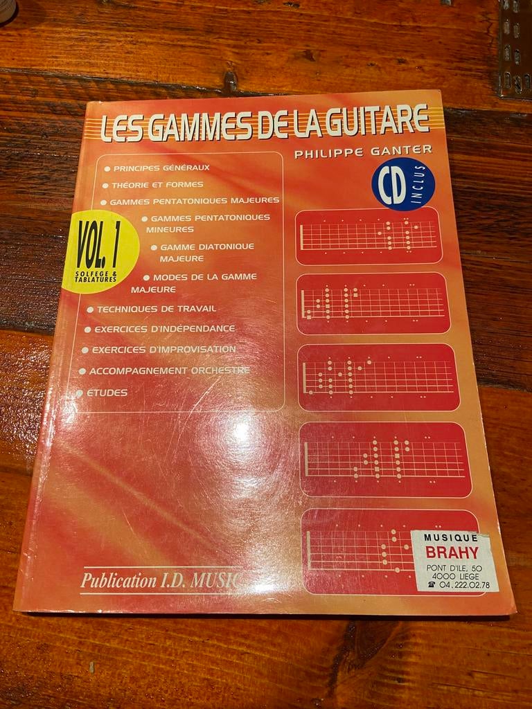 Livres pour guitaristes débutants, Boeken, Schoolboeken, Ophalen, Gelezen, Overige niveaus, Muziek