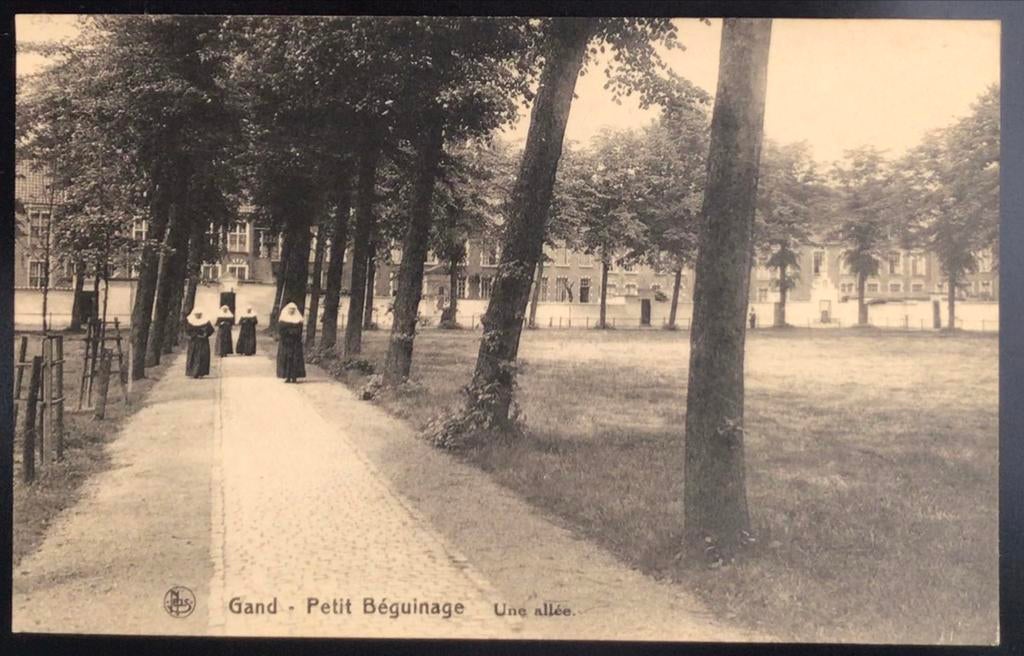 Postkaart Gand Petit Beguinage. Une allee., Verzamelen, Ophalen of Verzenden, Ongelopen, Oost-Vlaanderen