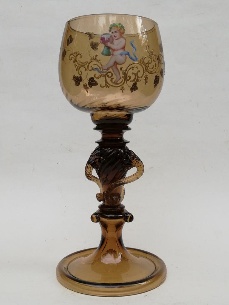 Mooi wijnglas - Duitsland - Historismus - 2de helft 19de E, Antiek en Kunst, Ophalen of Verzenden