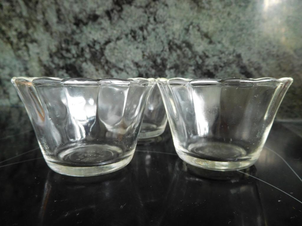 3 ramequins vintage Fire King de collection, Ophalen of Verzenden, Kom(men), Overige stijlen, Glas