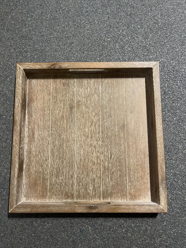 2 dienbladen 40 x 40, Ophalen, Nieuw, Vierkant, Hout