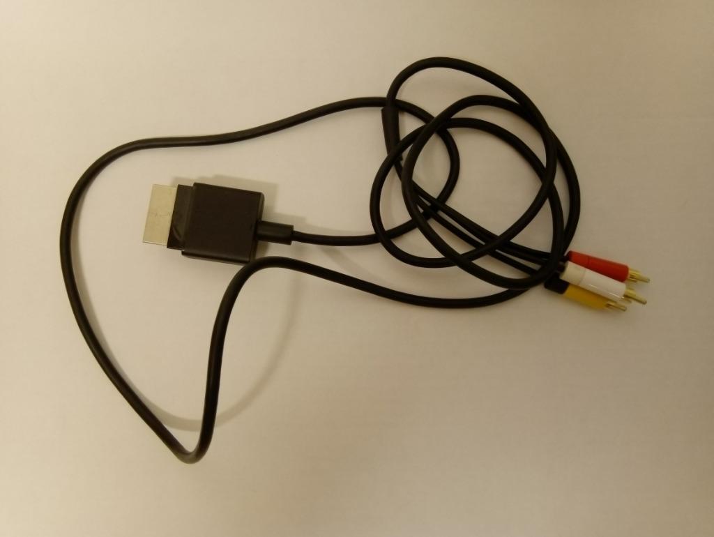 Composiet AV kabel voor XBOX 360, Verzenden, Zo goed als nieuw, Voeding of Kabel, Xbox 360