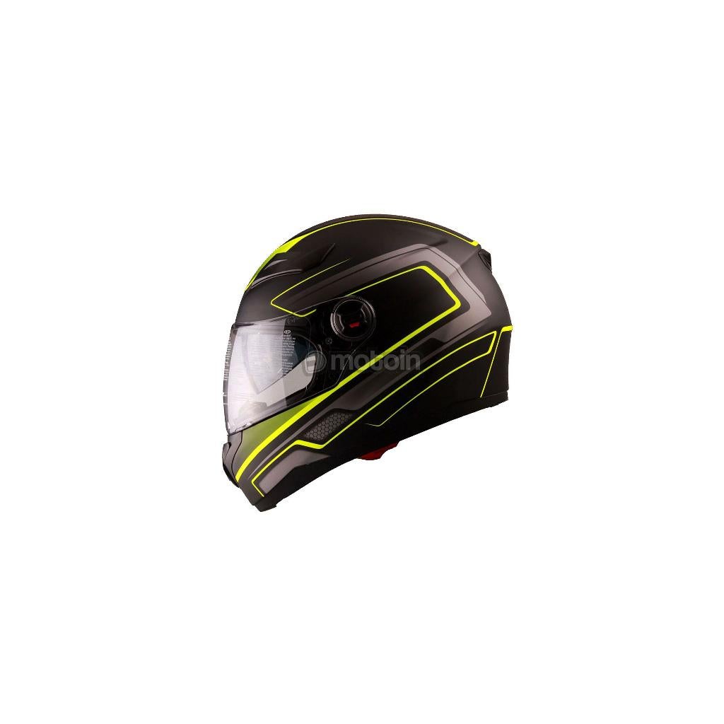 casque moto Vito Falcone, Casque intégral noir et vert neuf, Nieuw met kaartje, Verzenden, Kinderen, XXL