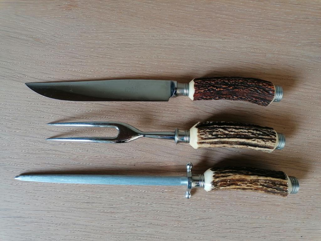 Ensemble de couverts 3 pièces allemands vintage/antique, Enlèvement