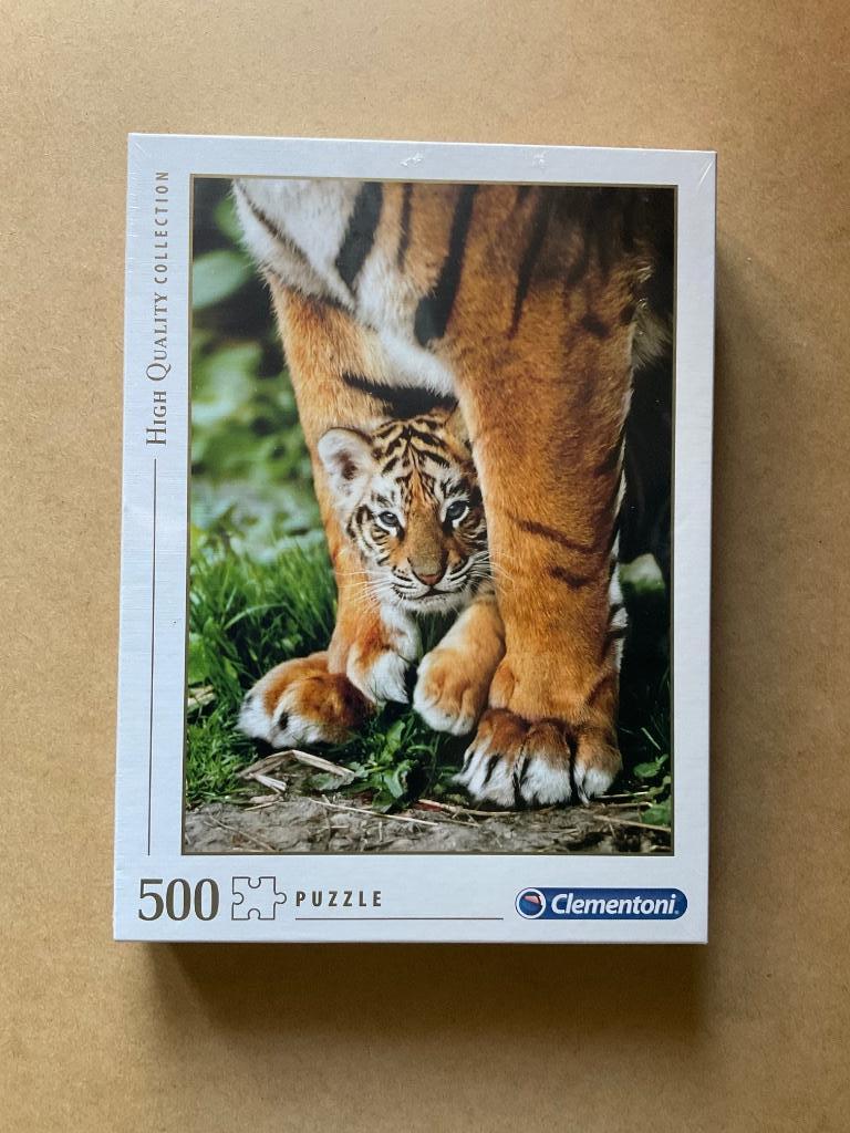 Puzzel tijgertje, 500 stukjes, Ophalen of Verzenden, 500 t/m 1500 stukjes, Nieuw, Legpuzzel