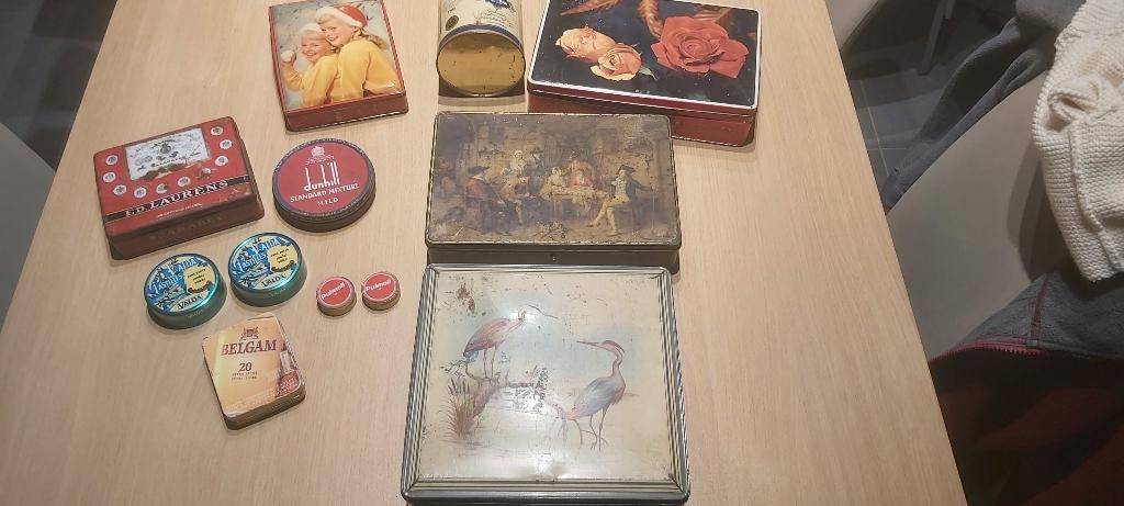 Blikken dozen 12 stuks, Ophalen of Verzenden, Gebruikt