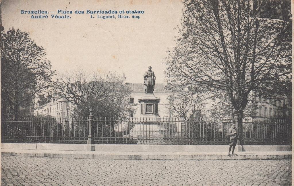 1909 - BELGIË - Brussel - Place des Barricades, Verzamelen, Postkaarten | België, Gelopen, Brussel (Gewest), Voor 1920, Verzenden