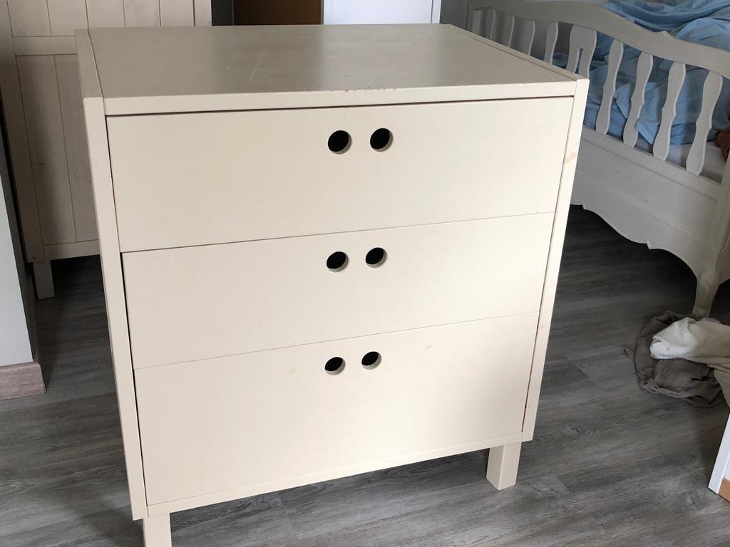 Commode 3 tiroirs TROGEN Ikéa, Minder dan 90 cm, Gebruikt, Minder dan 75 cm, 50 tot 70 cm
