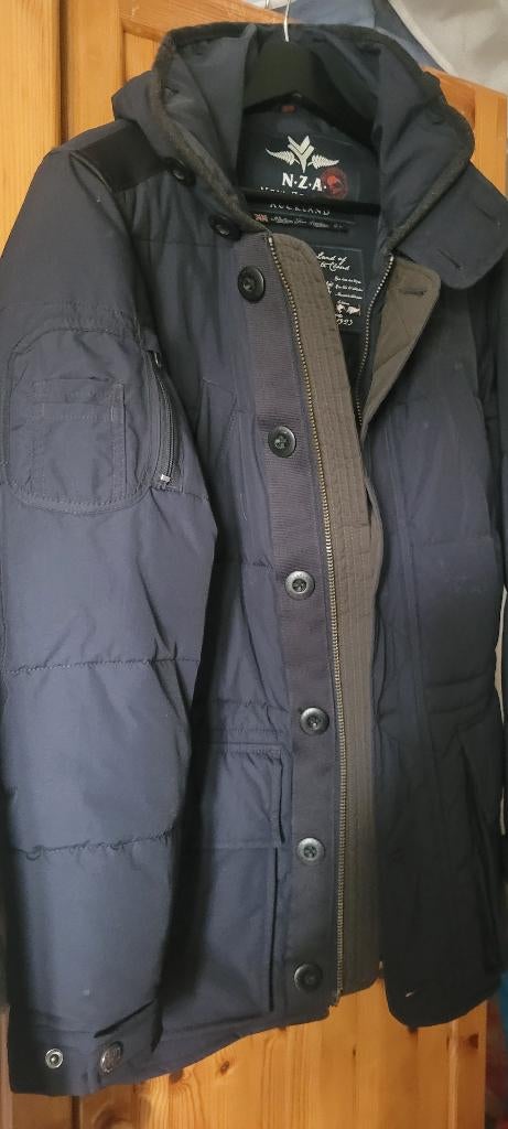 Zeer warme winterjas NZA, Kleding | Heren, Jassen | Winter, Ophalen, Andere, Blauw, Zo goed als nieuw