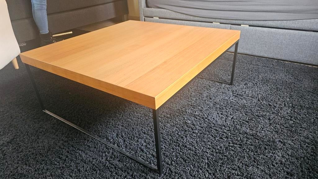 salontafel 91x91cm x40cm hoog, Huis en Inrichting, Tafels | Salontafels, Gebruikt, Kunststof, Ophalen