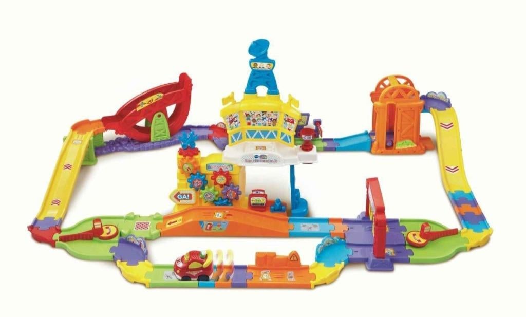 V-tech Toet Toet auto's met extra auto, Kinderen en Baby's, Speelgoed | Vtech, Ophalen, Zo goed als nieuw