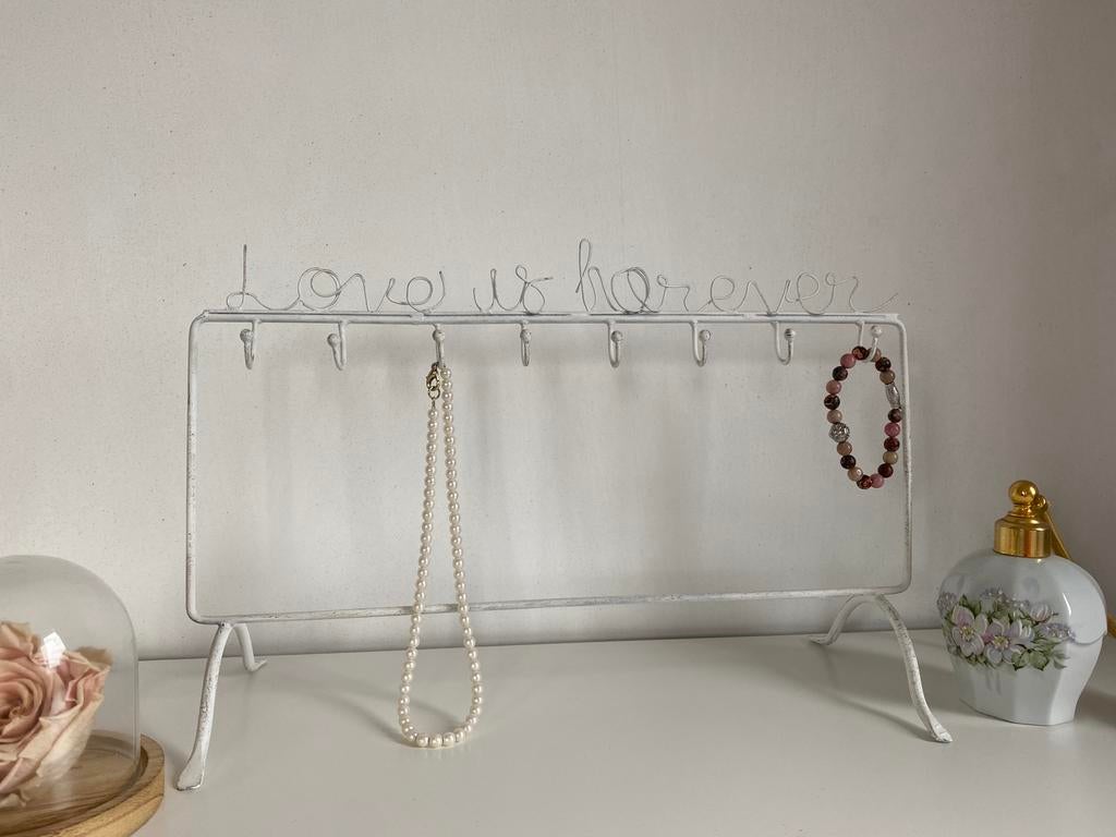 Metalen juwelenhouder ‘Love is forever’, Huis en Inrichting, Ophalen of Verzenden, Zo goed als nieuw