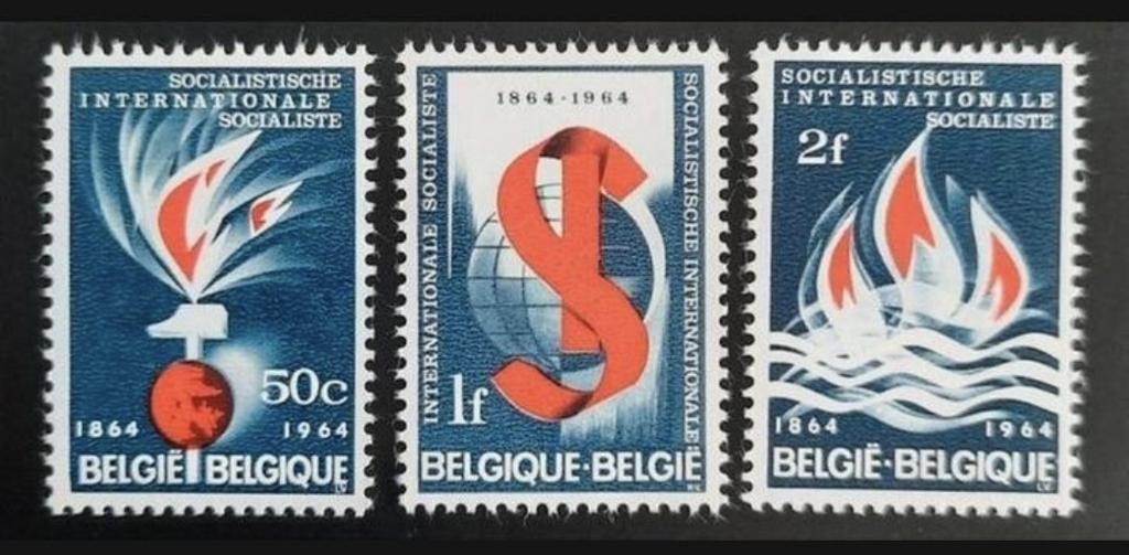 Belgique : COB 1290/92 ** Socialisme 1964., Timbres & Monnaies, Timbres | Europe | Belgique, Enlèvement ou Envoi, Non oblitéré