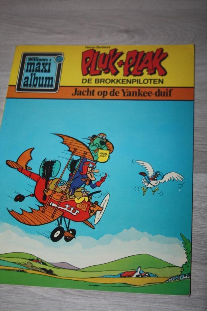 Hanna-Barbera's ,Pluk + Plak "De brokkenpiloten" strip 1973, Hanna-Barbara, Eén stripboek, Ophalen of Verzenden, Zo goed als nieuw