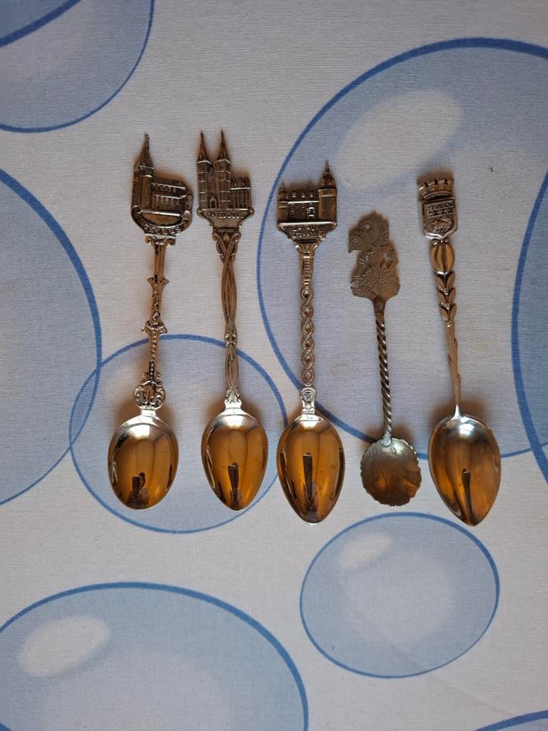 Lot de 5 petites cuillères argentées, Enlèvement ou Envoi, Comme neuf