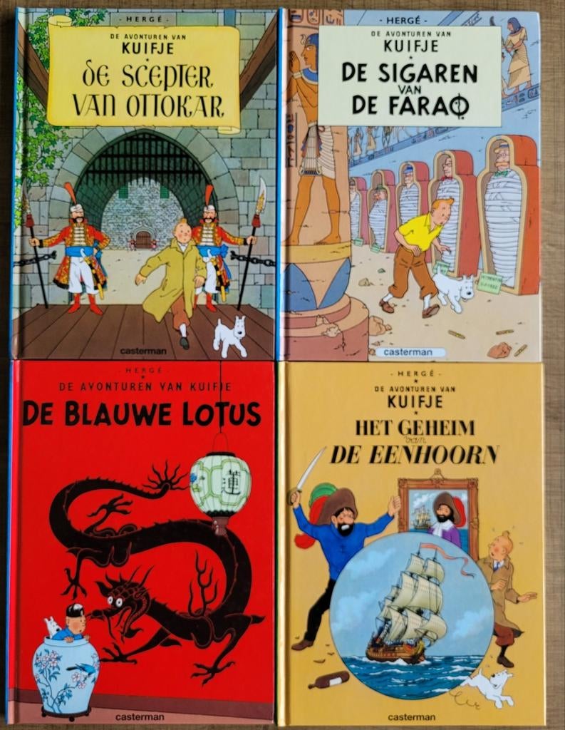 4x Kuifje: speciale uitgave - hardcover - A5 formaat, Boeken, Meerdere stripboeken, Ophalen of Verzenden, Zo goed als nieuw, Hergé