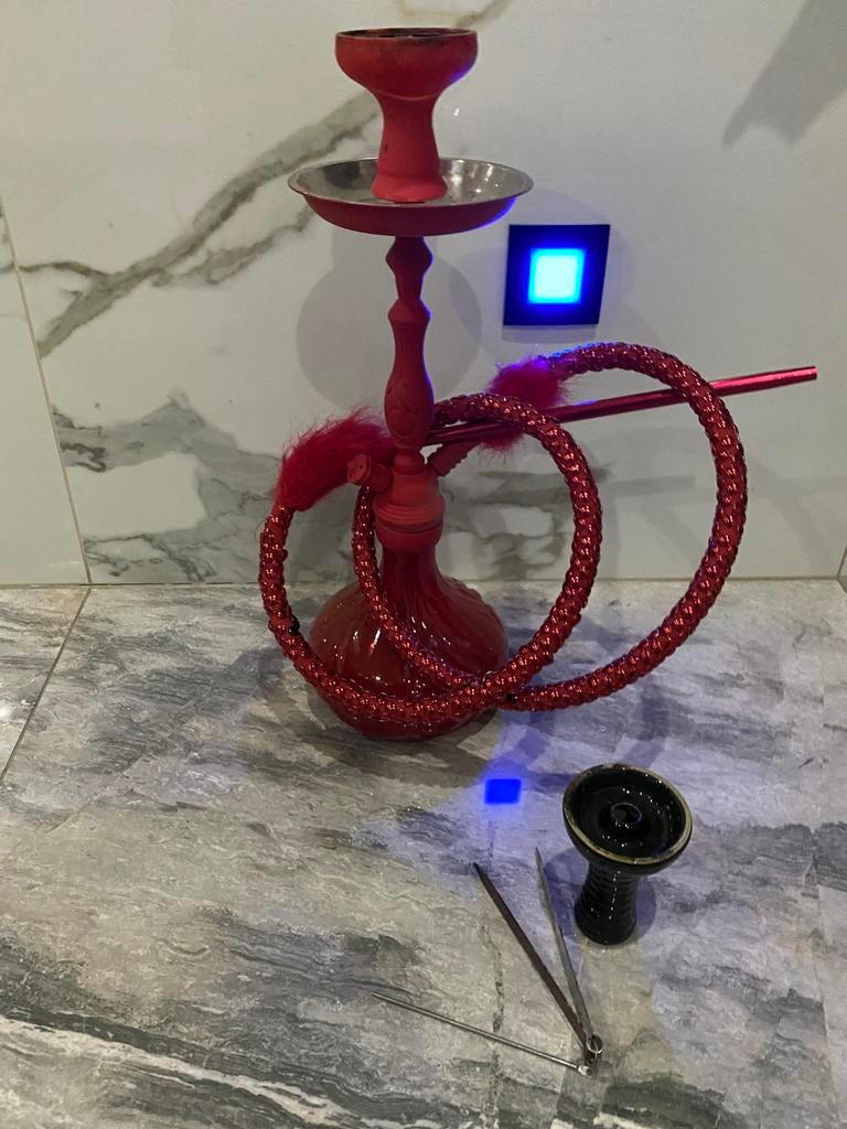 Waterpijp/ Shisha mooi rode kleur, Verzamelen, Rookartikelen, Aanstekers en Luciferdoosjes, Ophalen