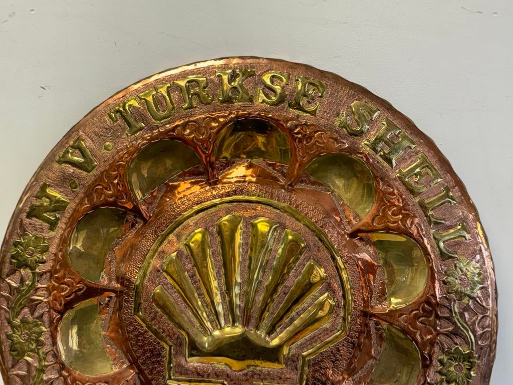 vieux panneau d'affichage turc SHELL, Enlèvement ou Envoi, Utilisé, Panneau publicitaire