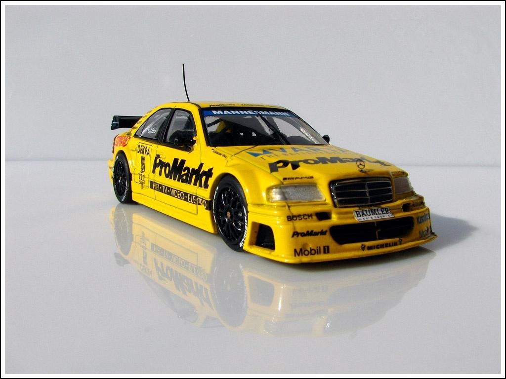 Mercedes-Benz C180 #5 (Grau) DTM 1995 - Minichamps 1:43, Ophalen of Verzenden, Zo goed als nieuw, Auto, MiniChamps